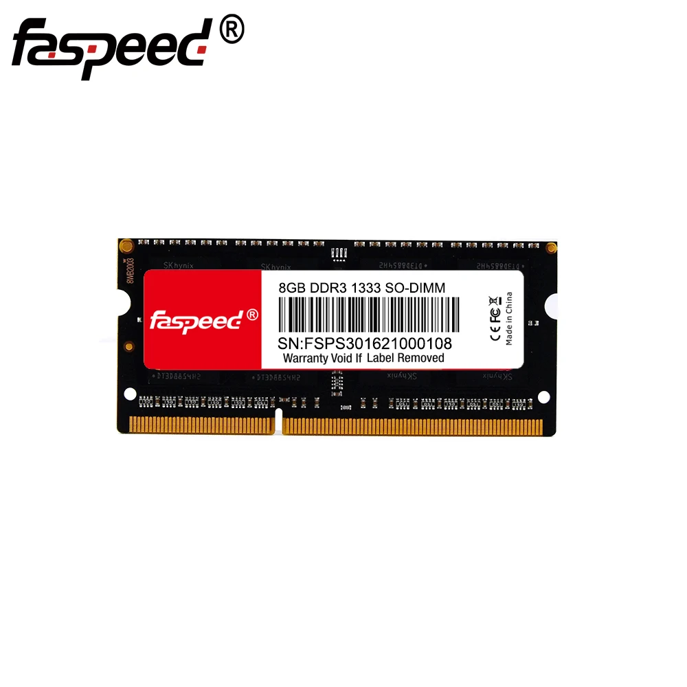 

faspeed Momery Module Notebook Laptop DDR3 DDR3L 4GB 8GB DDR3 8G 1333 1866 1600Mhz PC3-12800 SO-DIMM RAM For MacBook Mac Mini