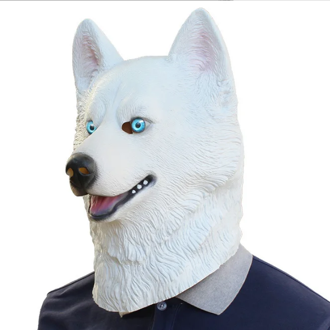 

Рождественские украшения для животных на Хэллоуин, маска для домашних питомцев, реквизит для костюмированной игры, искусственная голова, латексная деталь