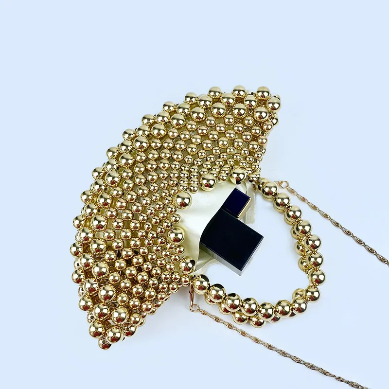 Летняя Женская Сумка Через Плечо В Форме Веера Из Бисера От Кутюр Ручная Работа С