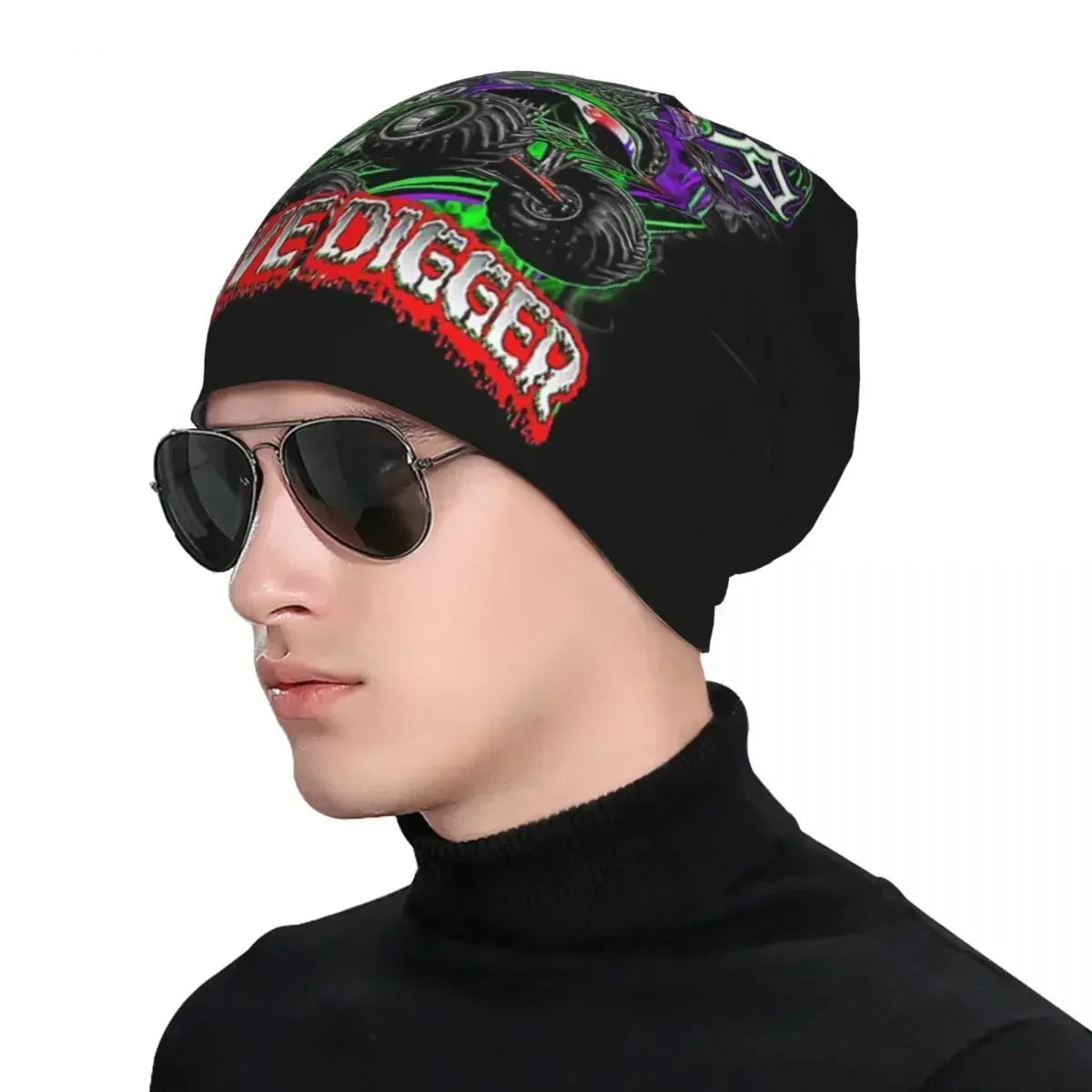 Классические шапки унисекс с рисунком монстра и джема вязаные шапка теплая в