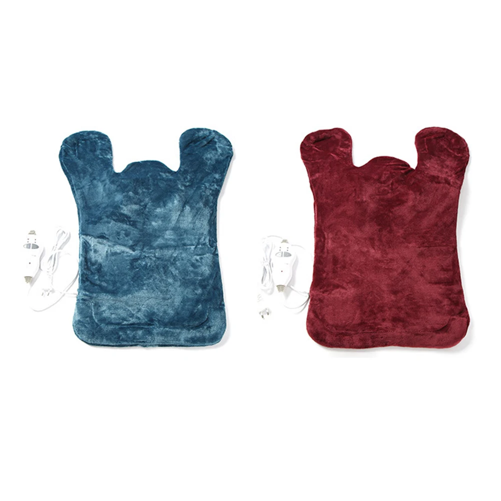 

Unisex Heated Massage Neck Shoulder Pads Soft Comfortable Massage Hot Compress Shawl Adjustable Temperature with Button for Body