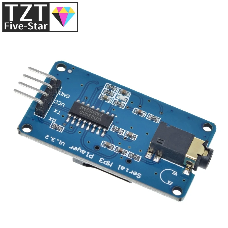 TZT YX6300 YX5300 Последовательный модуль управления UART Модуль MP3-плеера для Arduino/AVR/ARM/PIC CF