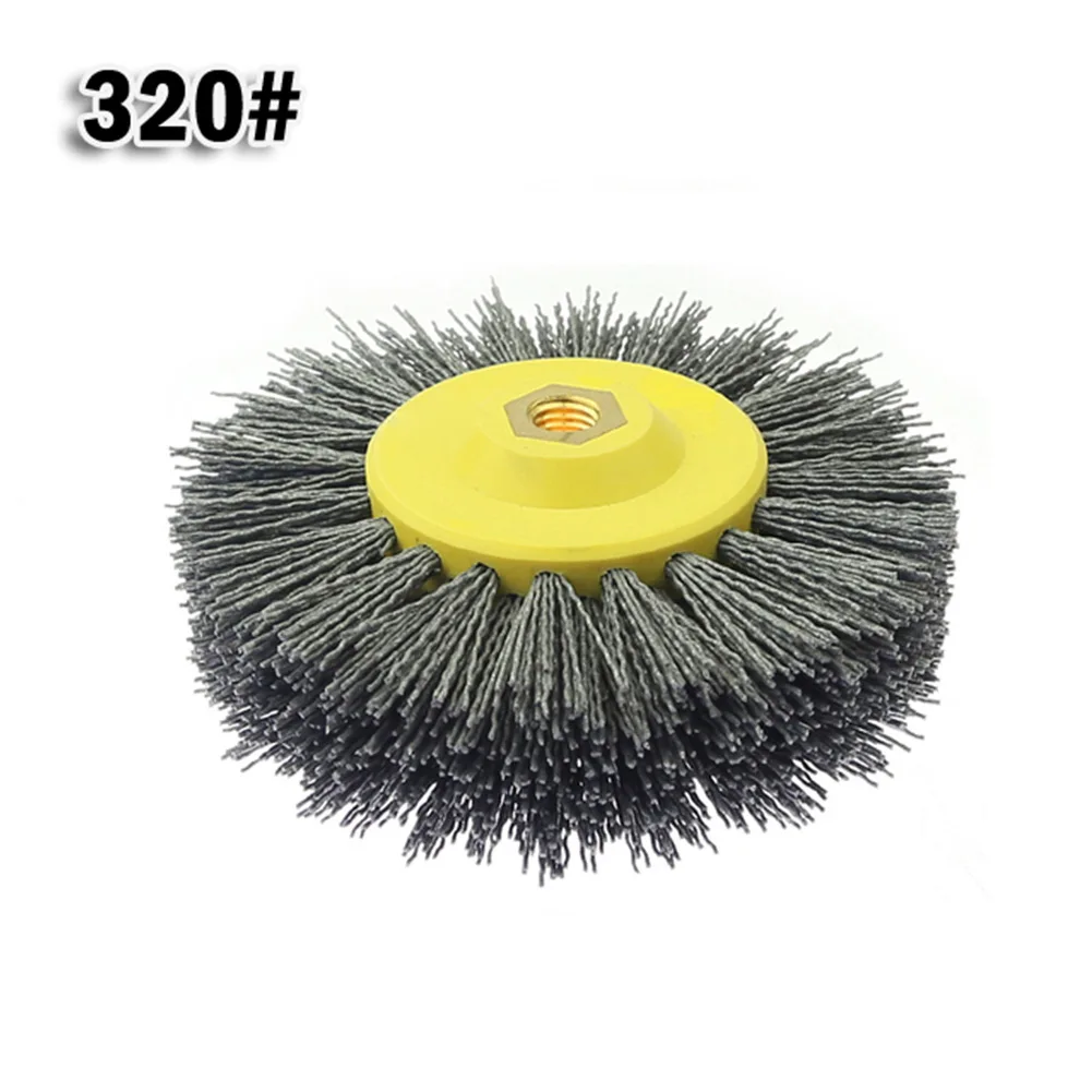 

Nylon Abrasive Wire Polishing Brush Wheel Grinding Brush 6Inch / 150mm For Metal Deoxidation Decontamination Rust Removal