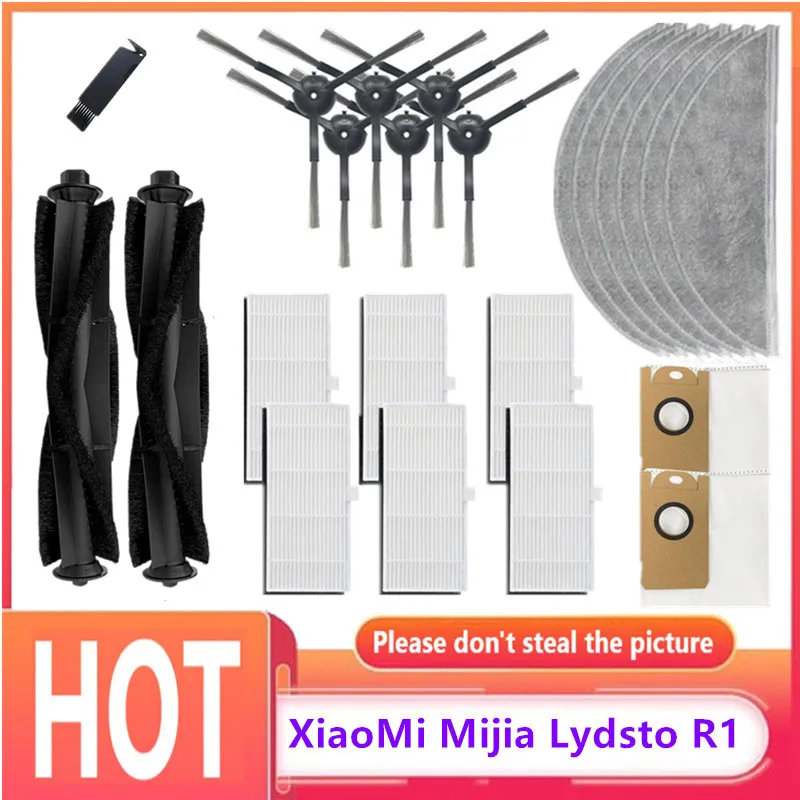 

XiaoMi Mijia Lydsto R1 Main Brush HEPA Filter Side Brush Dust Bag Mop Cloth Accessories Robot Vacuum Cleaner Spare Parts