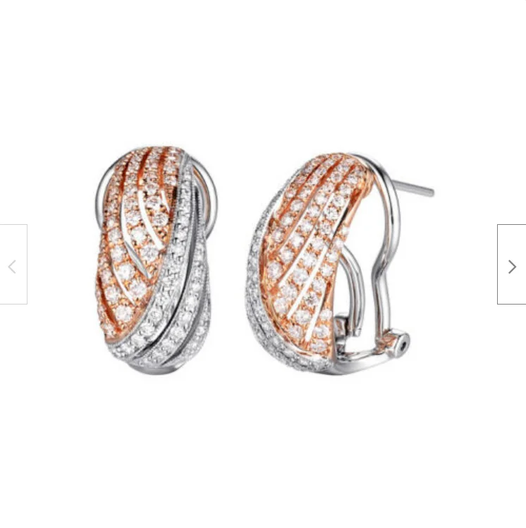 

ANGLANG Luxury Fashion Hoop Earrings Micro Paved CZ Jewelry Earrings for Wedding Party Elegant and Beautiful Lady's Accessories