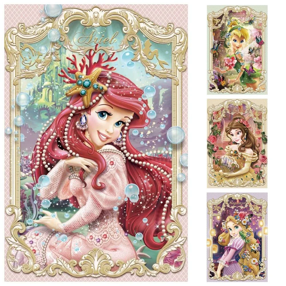 

Disney 5D DIY Diamond Painting Cartoon Princess Girl Gift Cross Stitch Set Hand Inlaid Gift Home Bedroom Wall Art Decoration