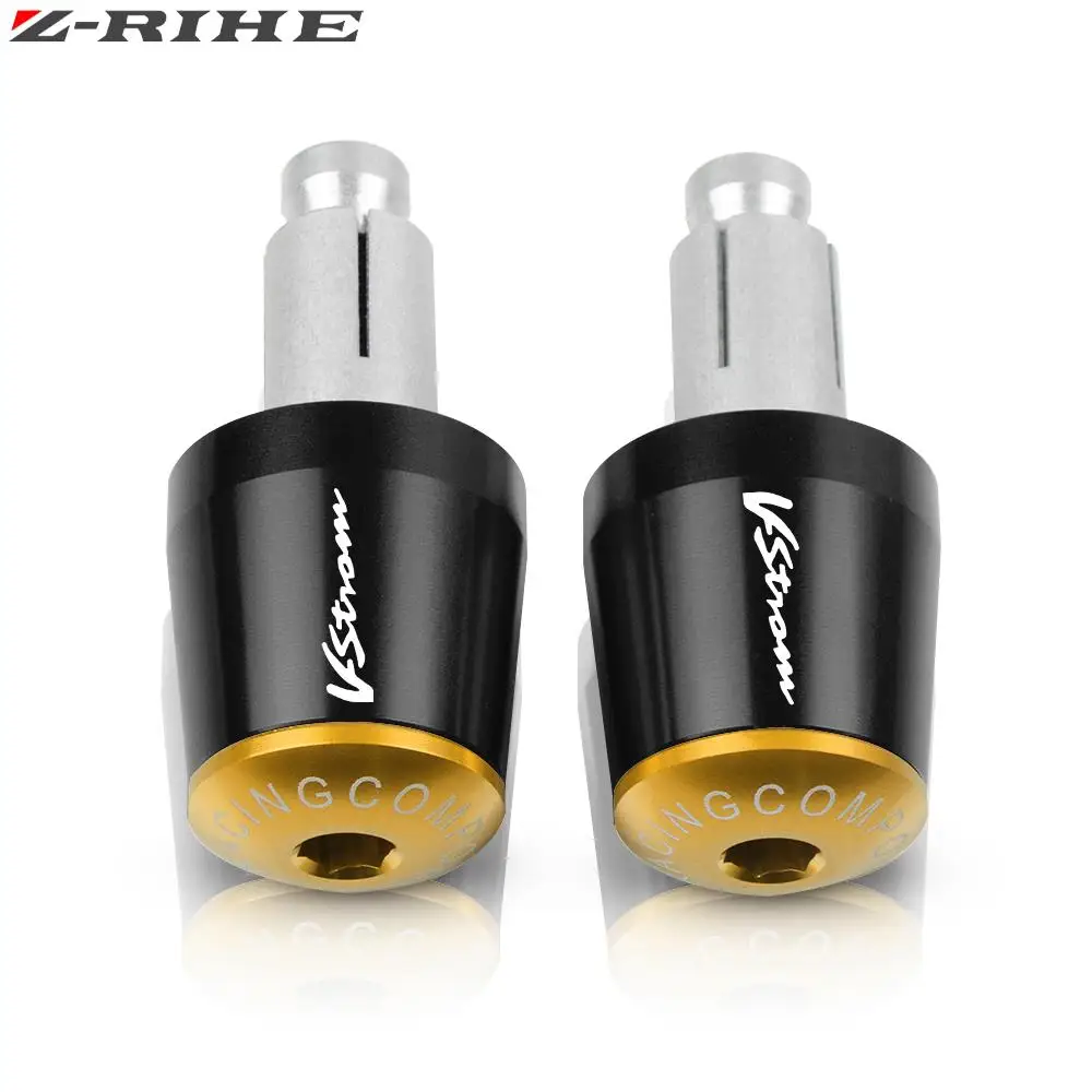 7/8 &quot22 мм мотоциклетные ручки на руль торцевая заглушка для Suzuki DL250 DL650 DL1000 V-STROM