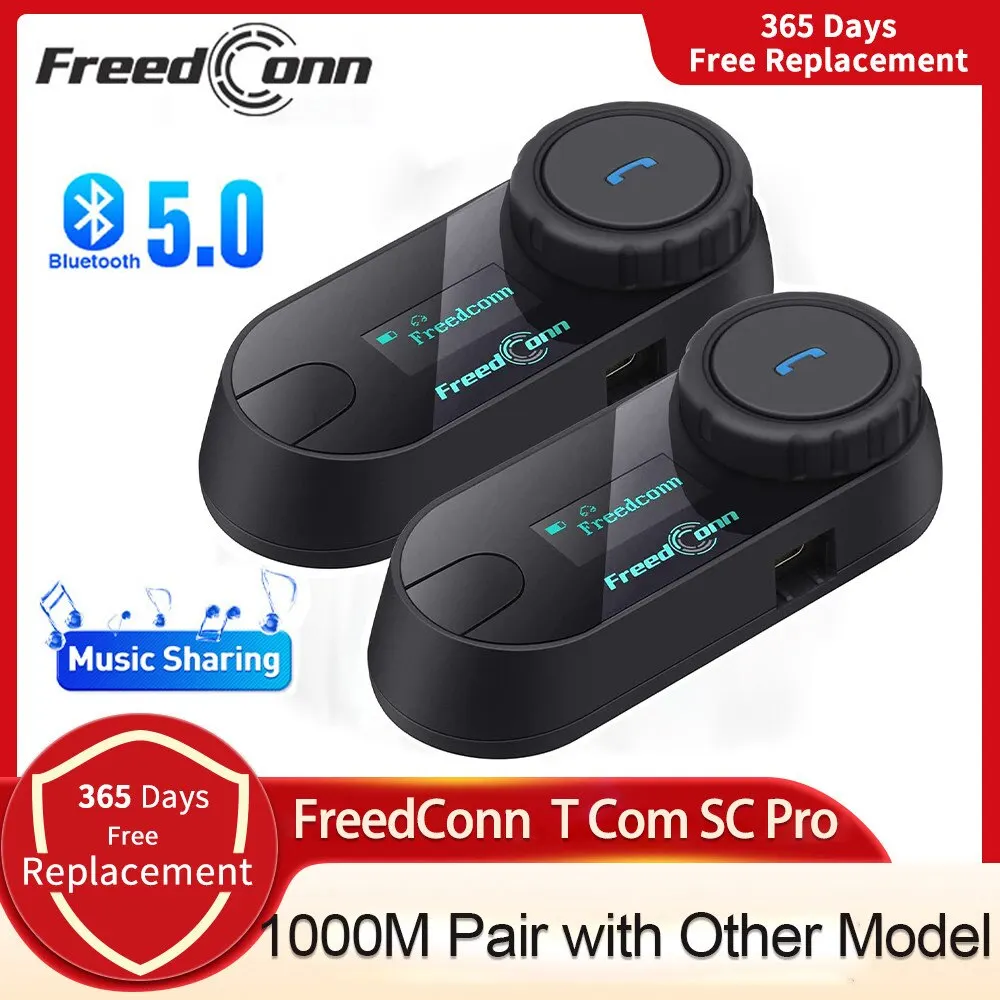 

Гарнитура для мотоциклетного шлема Freedconn T Com SC, Bluetooth, BT 5,0