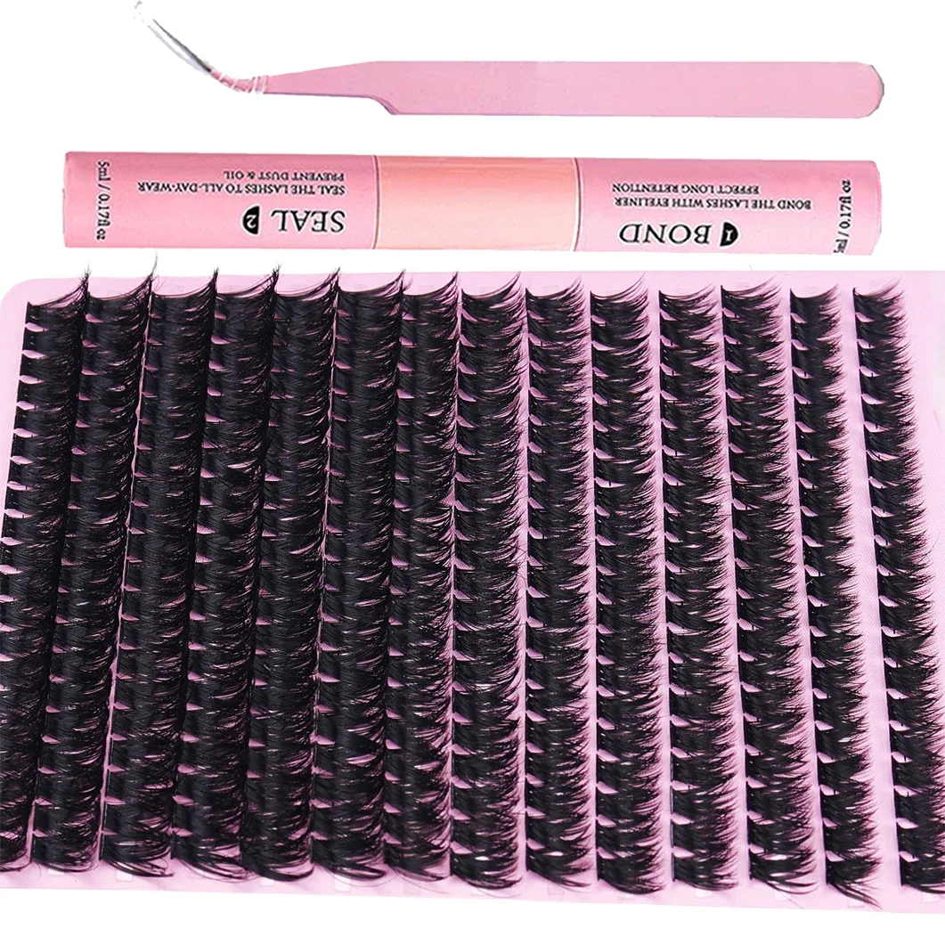 Набор для наращивания ресниц сделай сам 280 шт. индивидуальный кластер 80D 8-16 мм