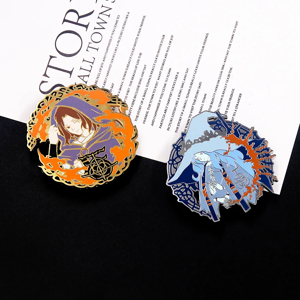 

Эмалированная брошь в виде кольца Elden, фигурка игры Мелина Ranni, оригинальная аниме экшн-фигурка, подарок на Хэллоуин, аксессуары для игрушек