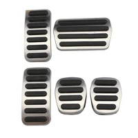 car stainless steel styling accelerator clutch brake pedals fit for volvo s40 v40 c30 at mt non slip pedal cover accessories