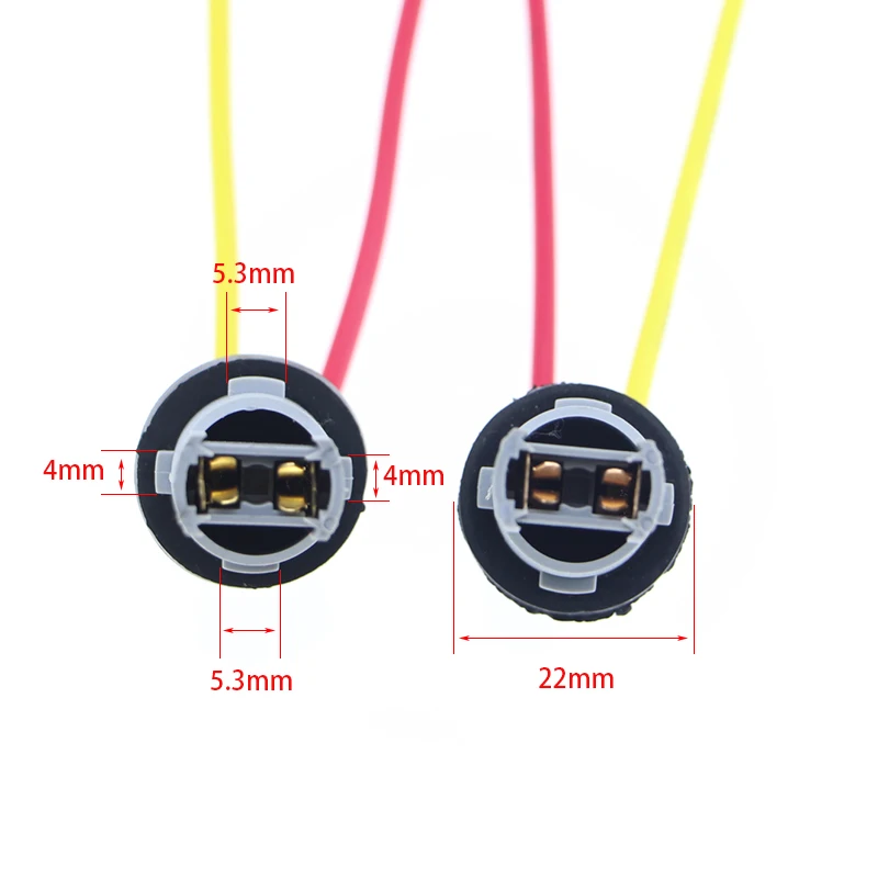 2Pcs T10 Bulb Socket Connector Lamp Holder Car Light Base With Cable (Lengthen Type) images - 6