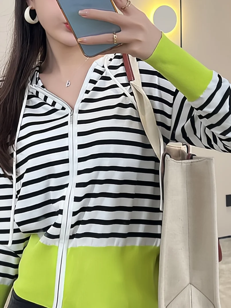 Женская Трикотажная Рубашка С Капюшоном Повседневная Универсальная Короткая