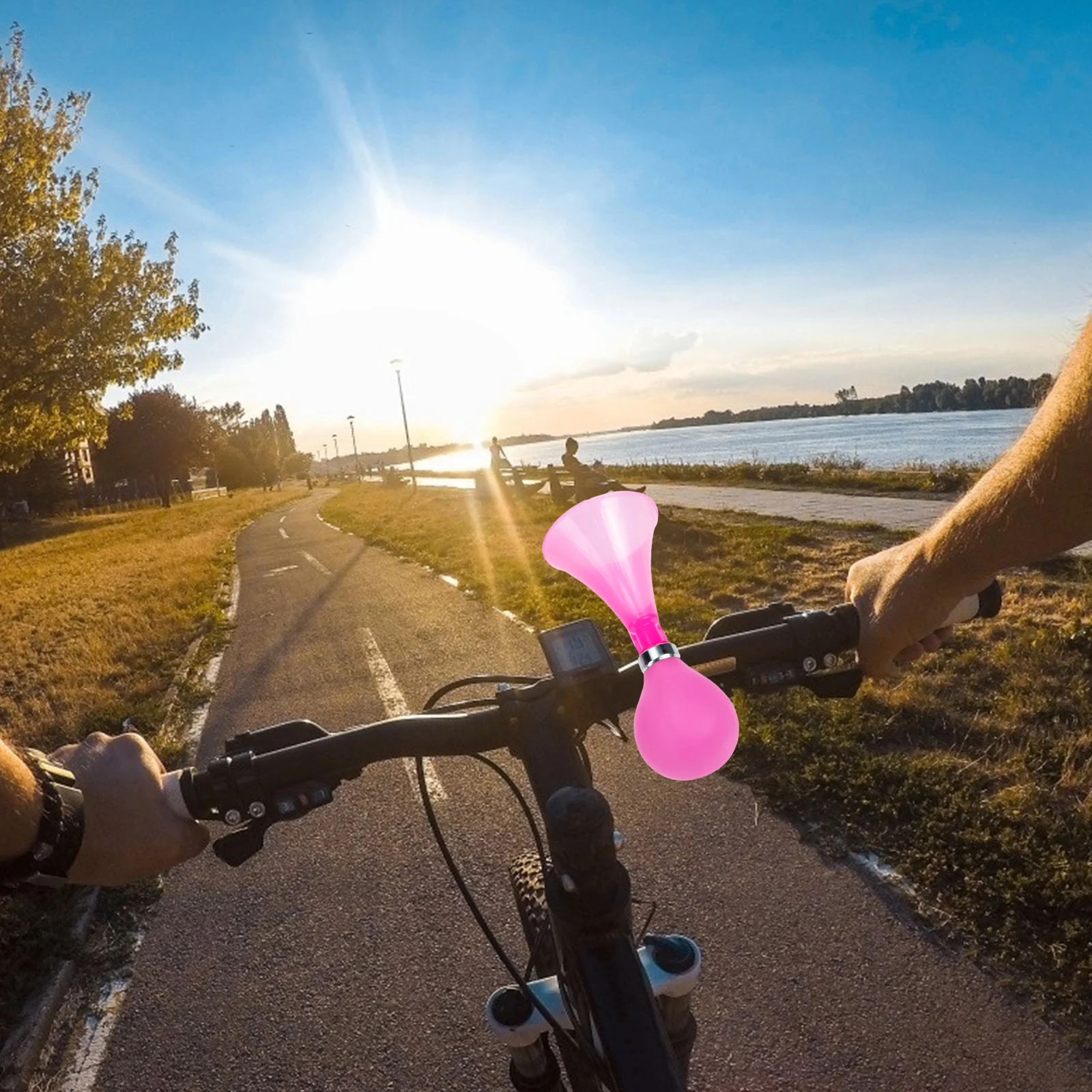 2 шт. воздушный отжим хонинговый рожок пластиковый велосипедный колокольчик