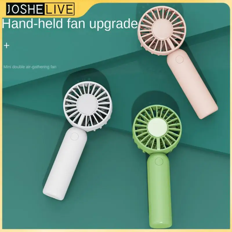 

Convenient Electric Fan Lazy Fan Desktop Fan Dual Motor Portable Childrens Fan Hand Fans For Women Mini Fan Hand-held