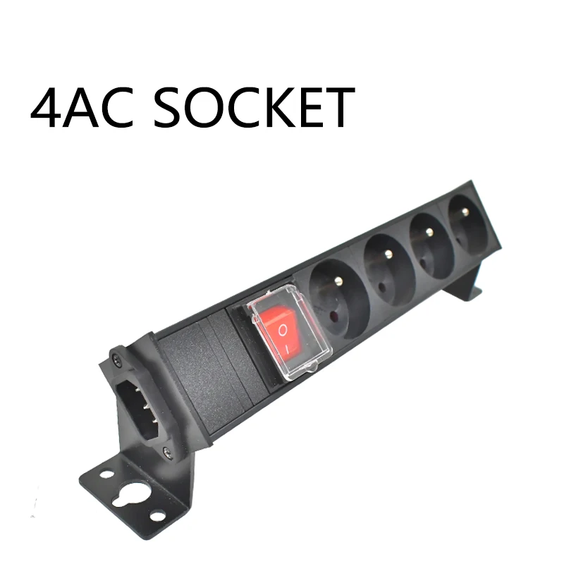 

Удлинитель PDU, стойка для сетевого шкафа, порт C14, настольная французская розетка, 1-10AC, двойной переключатель, беспроводная розетка