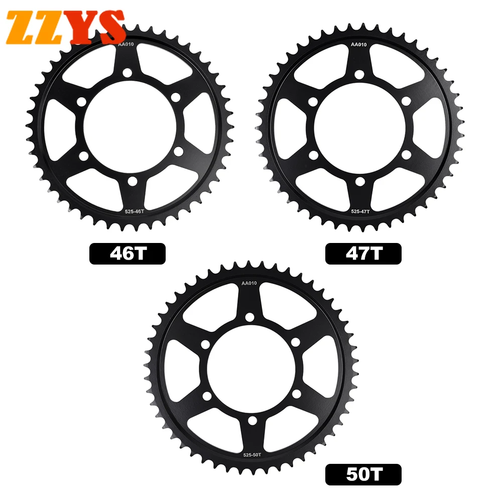 1 шт. 525 46T 47T 50T зубчатая Задняя звездочка колесная камера корона для Triumph 660 Street Triple