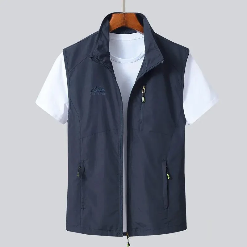 

Unloading Tactical Vest Camo Coat Fashion Men Summer Waistcoat Mesh Work Sleeveless Jacket Tool Many Pocket Green Vest Male