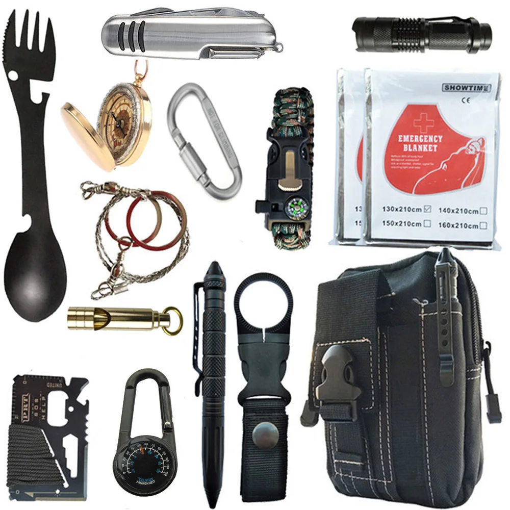 

Снаряжение для выживания и оборудование для выживания, комплект для выживания, рождественские чулки, шприцы для семейных Походов, Кемпинга,...