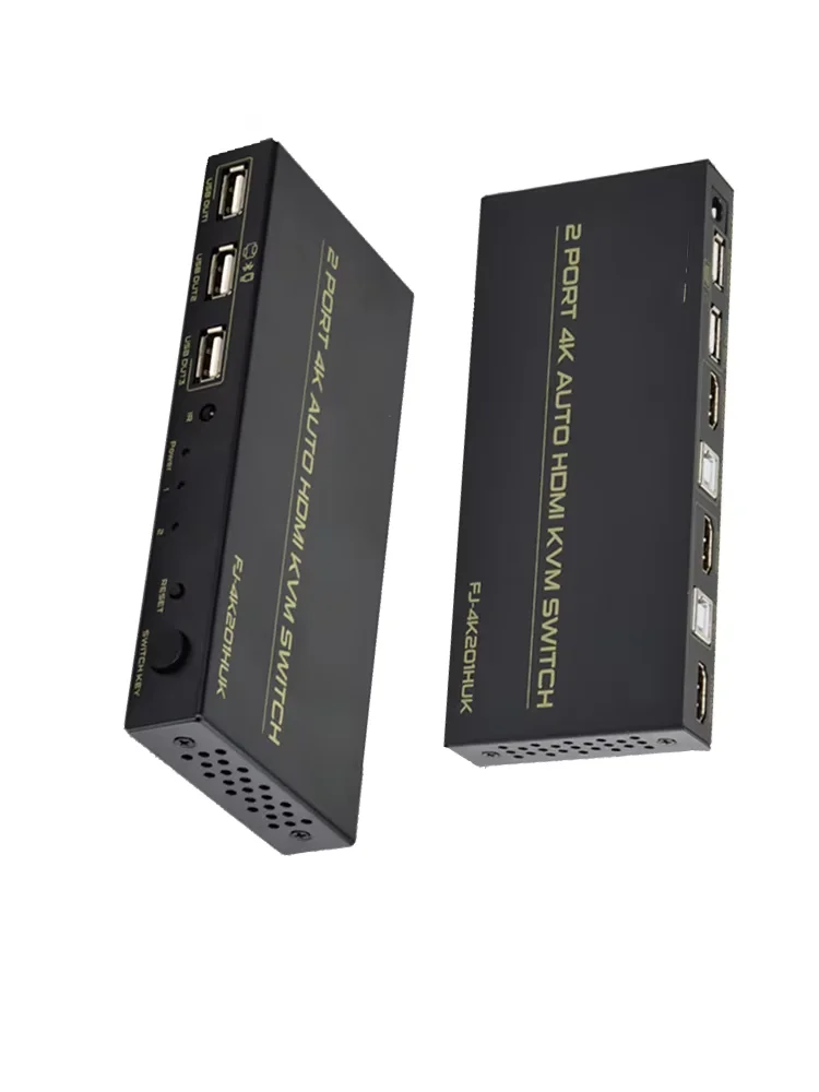 2-портовый USB KVM-переключатель для 2 ПК совместный с использованием клавиатуры