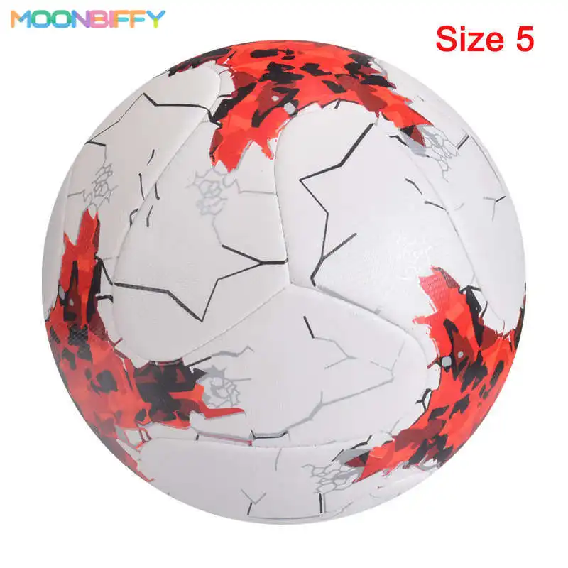 

Size 5 Football PU Waterproof Soccer Student Teenagers Team Match Training Balls Outdoor Sports Equipment futbol futebol