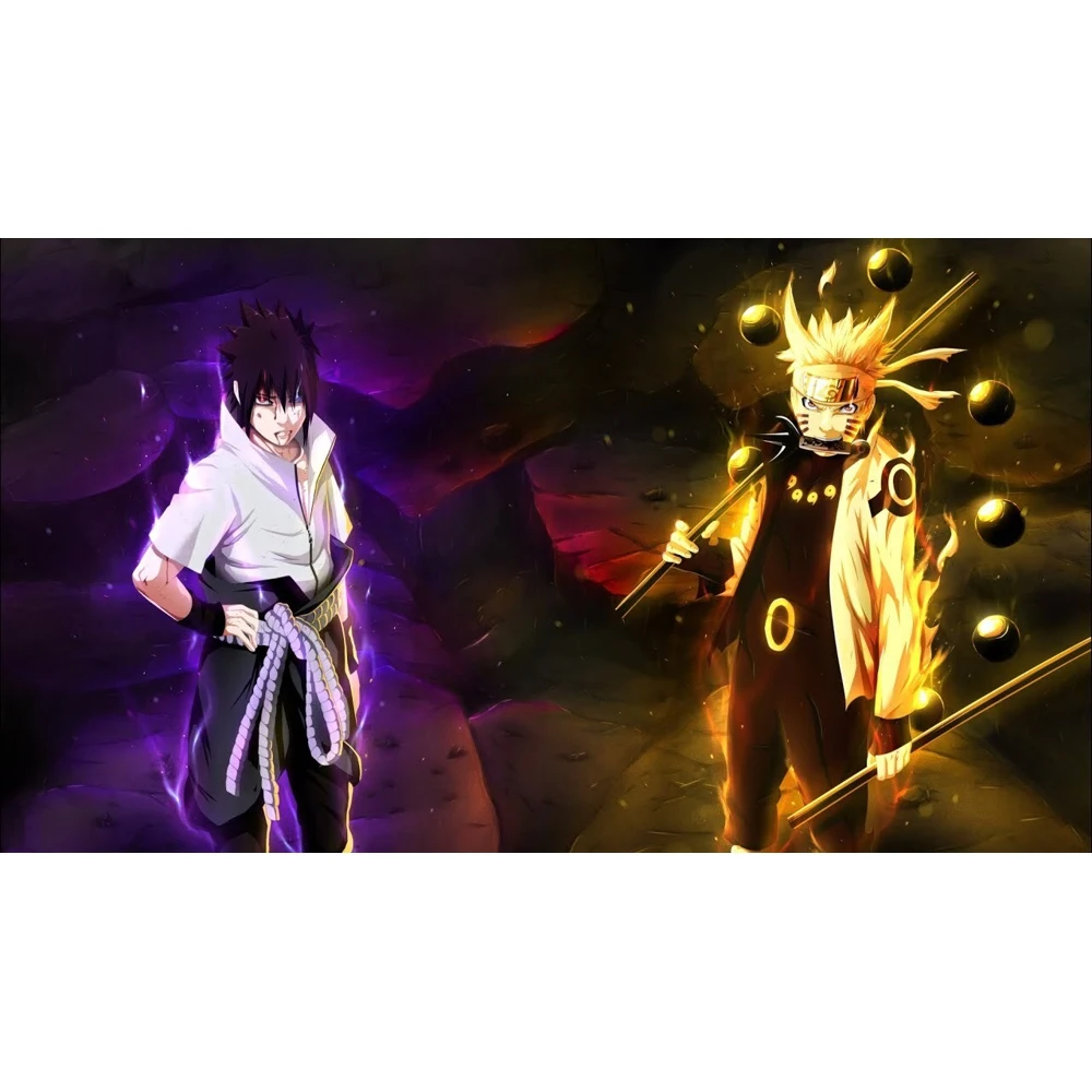 Игровой коврик для мыши Наруто и Саске | Игрушки хобби