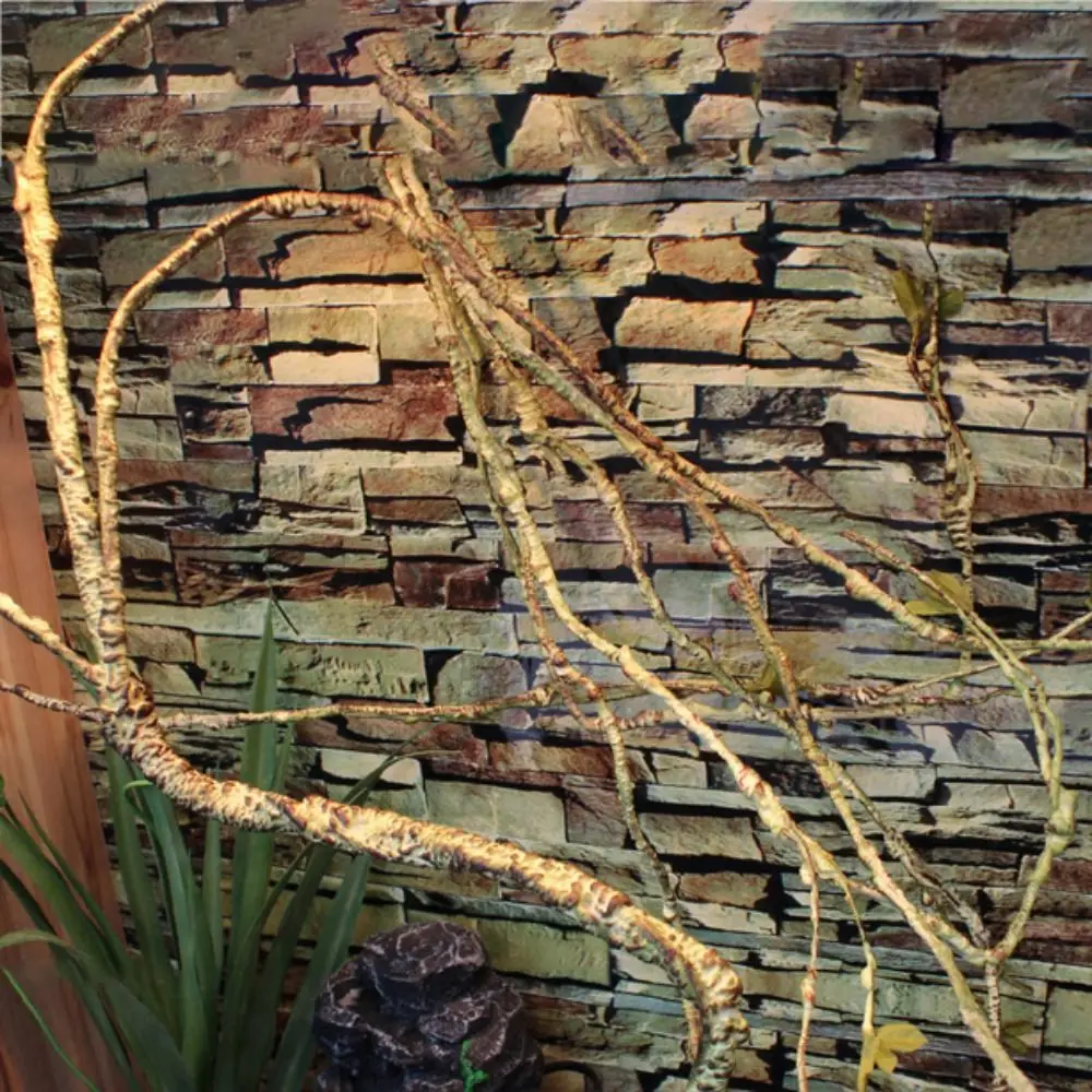 

Green Reptile Vine Flexible Lizard Habitat Reptile Landscape for For Snake Chameleon Reptile Box Decor Rainforest Landscaping