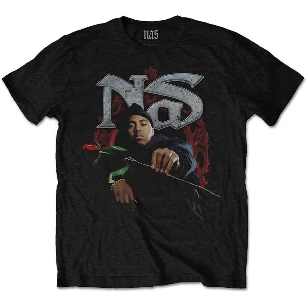 Мужская футболка Nas Red Rose