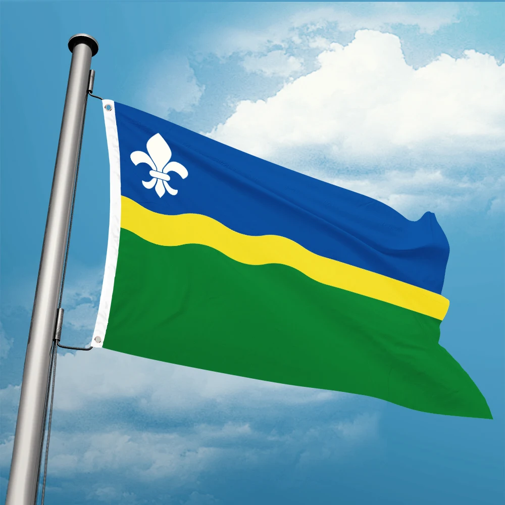 Флаг Голландии Flevoland 3 фута x 5 футов баннер из полиэстера летающий 90*150 см двойная