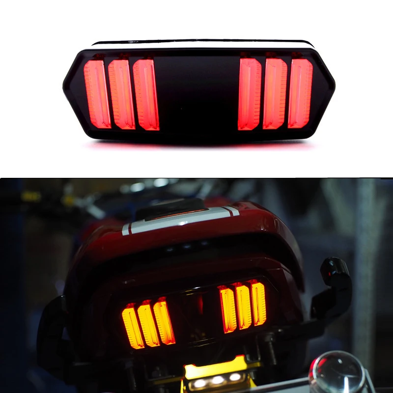 

Motorcycle Tail Lights Turn Signal Flashing LED Light Running Brake Stop Signal Lamp For Honda MSX125 MSX 125 SF 2007 - 2014