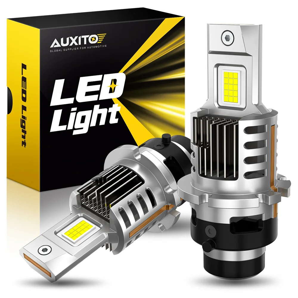 

AUXITO 2 шт. D4S Светодиодная фара HID Canbus Turbo Лампа 12 В 24 В 6500 К Белый 1:1 Мини-размер Автомобильный фонарь D4S Светодиодная лампа Plug and Play