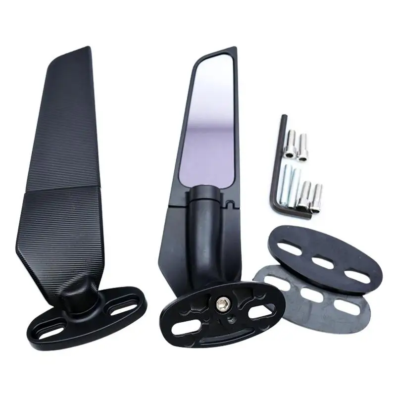 

Racing Motorcycle Mirrors Sport Custom Rear View Mirror Aluminum Motorcycle Rearview Mirrors 2 PCS Adjustable Motor Accessories