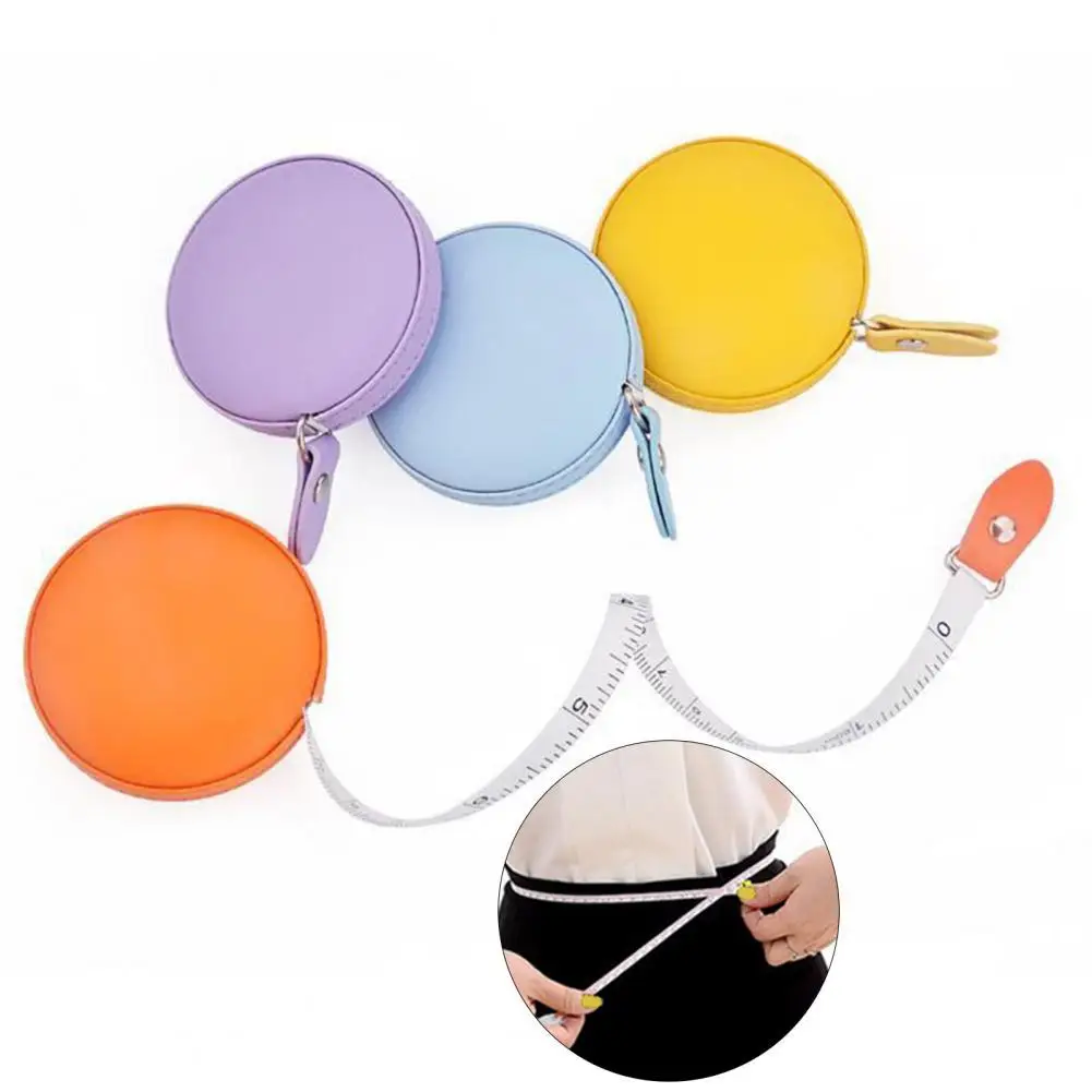 

150cm Tape Measure Precision Scale Anti-deformed Faux Leather Waist Body Soft Sewing Tape for Home