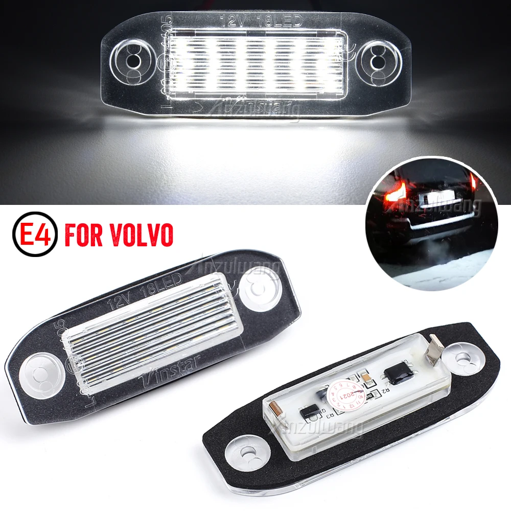 

2pcs Volvo LED License Plate Light Canbus Number Lamp No Error For Volvo S80 XC90 S40 V60 XC60 S60 C70 V50 XC70 V70