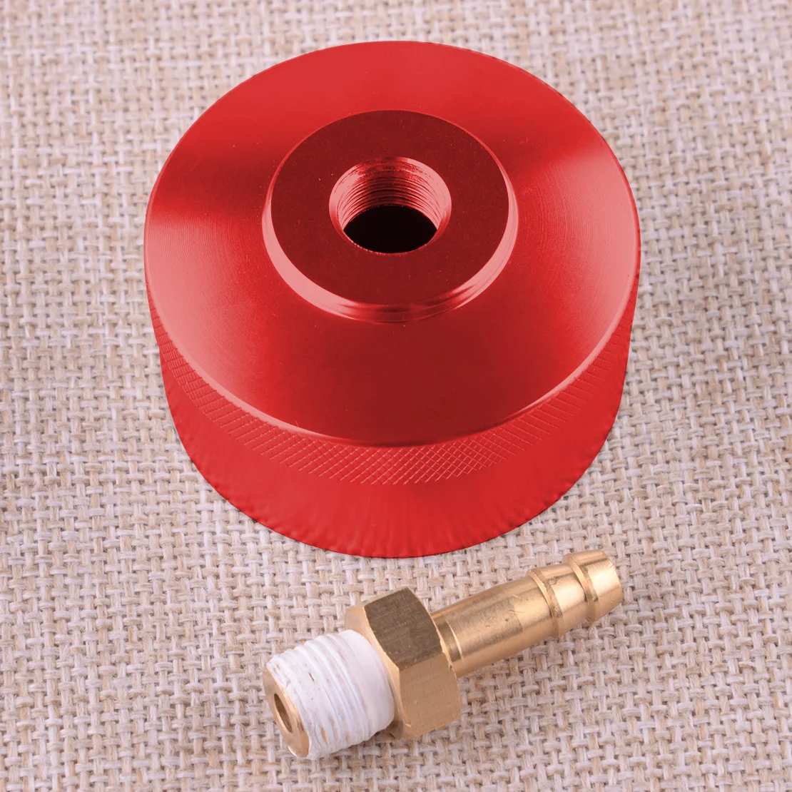 Красная расширенная крышка топливного бензобака со шланговым разъемом 1/4 дюйма