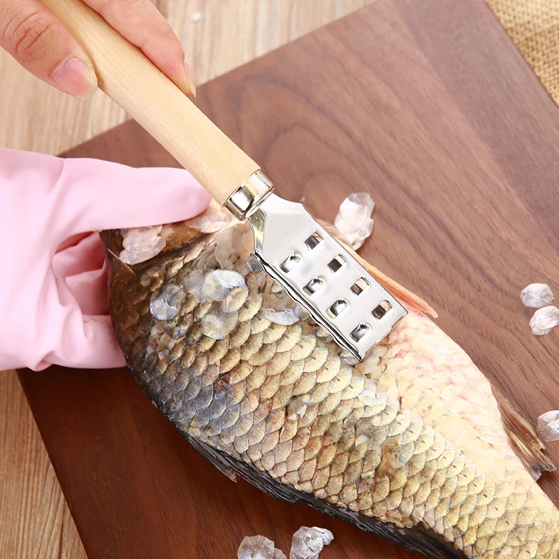 

Рыбочистка из нержавеющей стали, измельчитель для быстрого удаления рыбы, кухонный аксессуар