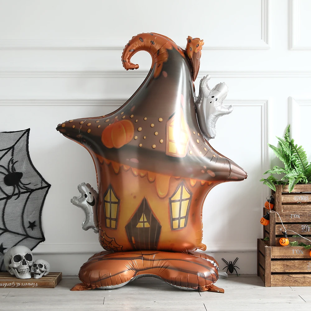 Хэллоуин Призрак Дерево Надувной Воздушный Шар Ведьма Дом с Привидениями