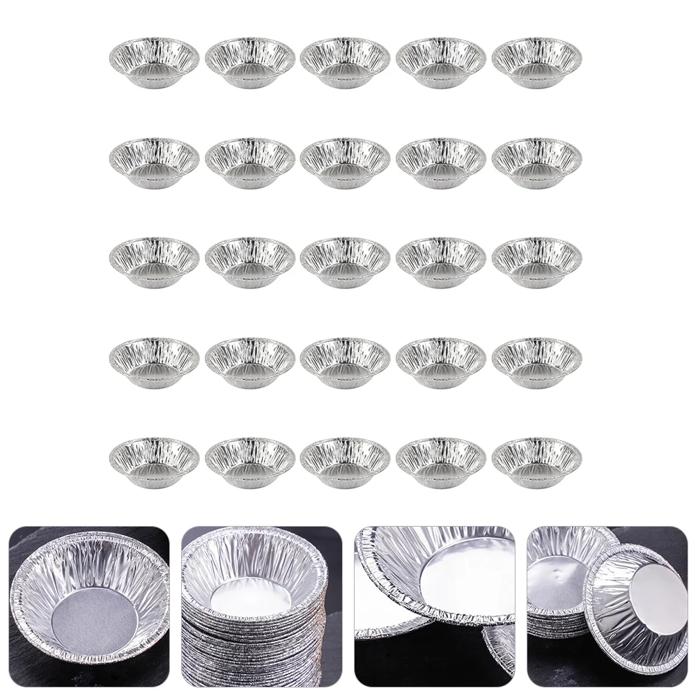 

Tart Pan Egg Pans Pie Mini Cupcake Disposable Baking Cups Mold Aluminum Muffin Cake Tin Bakeware Tray Lined Cup Round Molds Tins