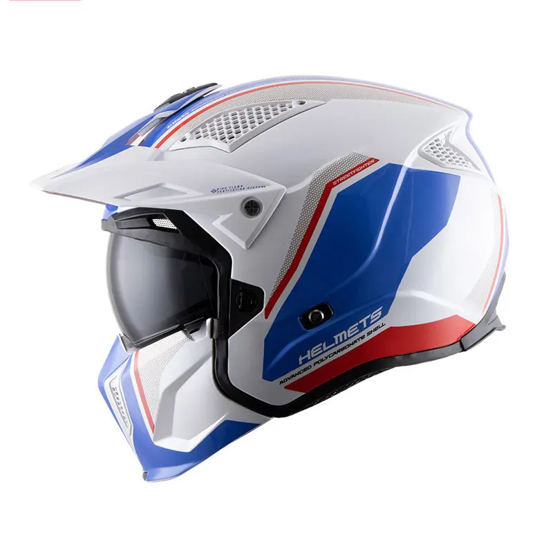 

Motorcross Men Personality Full Face Locomotive Pull Four Highway Safety Helmet Off-road Motorcycle Helmet Authentic Profession