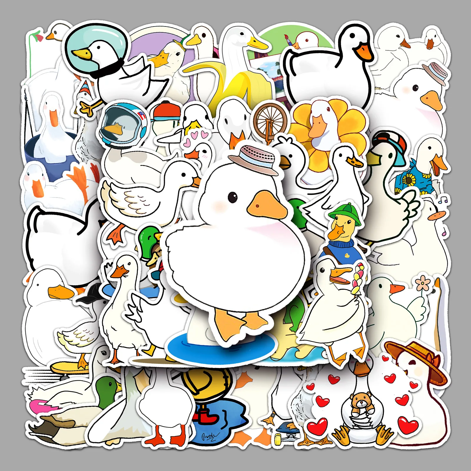 

10/30/50 шт., водонепроницаемые наклейки «утки»