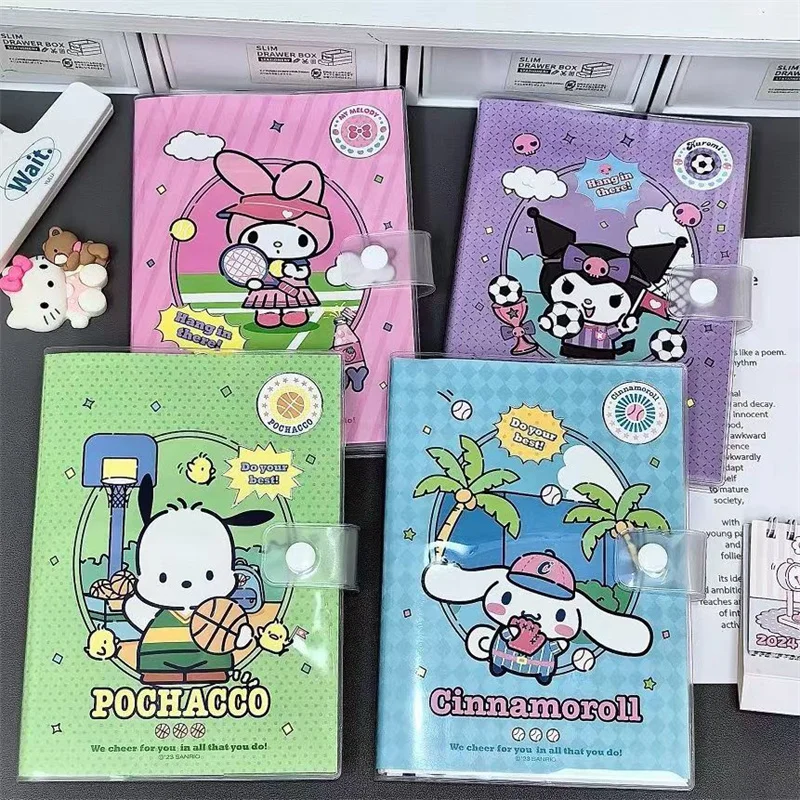 Блокнот Sanrio Kuromi Melody Cinnamoroll 4 шт./партия милый портативный блокнот дневник