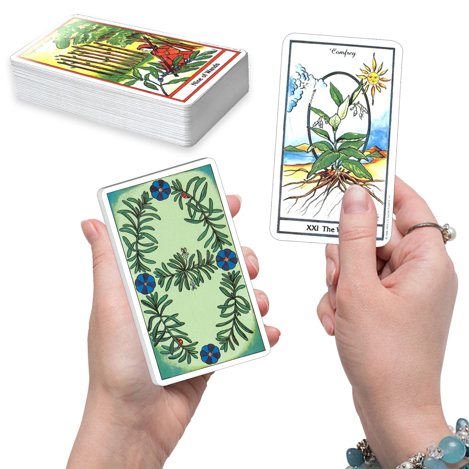 

Herbal Tarot Oracle Card For Tarot Divination Card Game Taro Deck Cards Captivating And Interesting For New Board Tarot