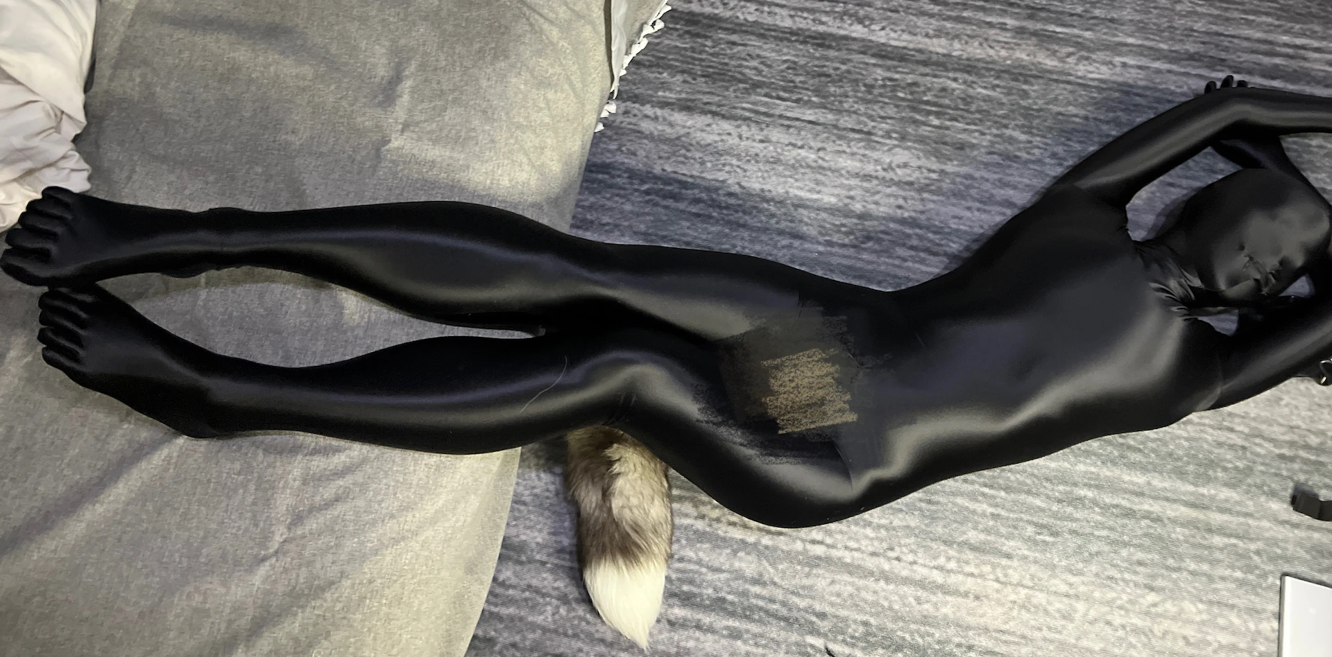 Настраиваемый костюм для косплея из второй кожи с линией декольте форма груди