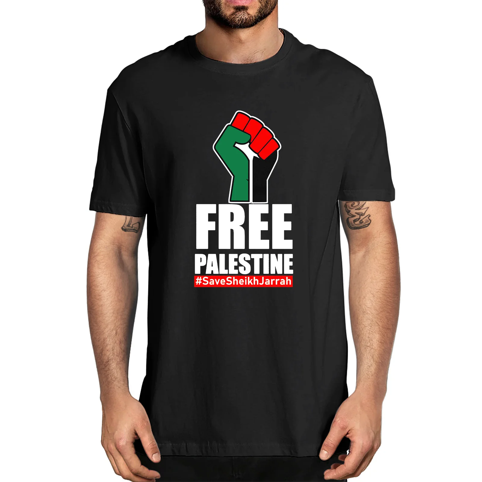 

FREE PALESTINE Gaza FREEDOM 2021 Palestinian Lives Matter Humans Civil Rights Save Palestine Summer Men's Cotton T-Shirt Unisex