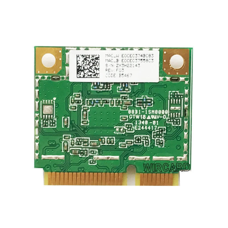 Беспроводная карта для ATHEROS AR5B225 300Mbp MINI PCI-E WiFi + Bluetooth 4 0 Atheros AR5B22 2 ГГц 5 802.11a/b/g/n -