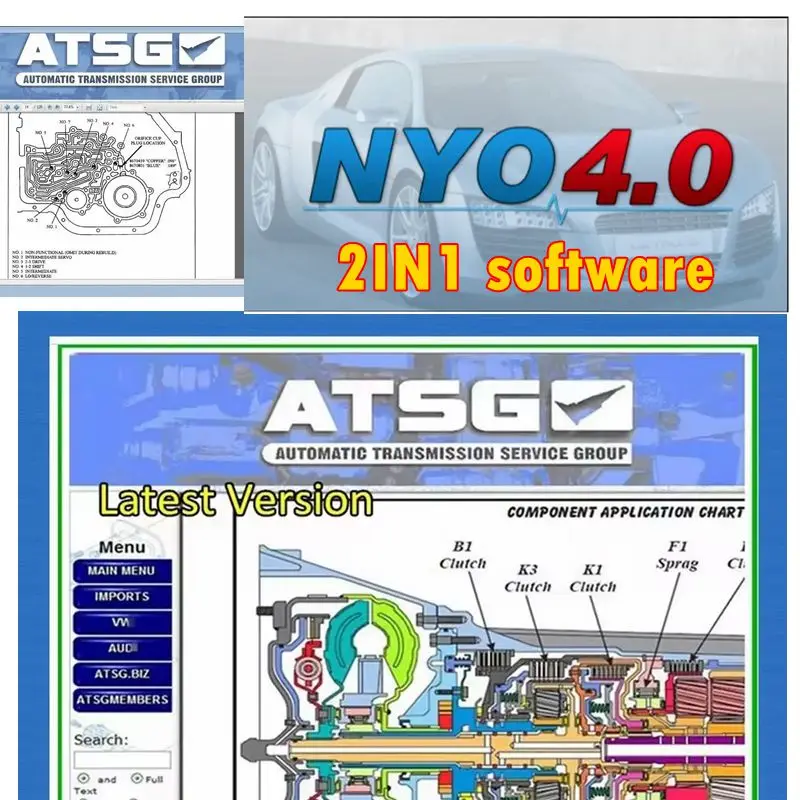 Фото Программное обеспечение ATSG 2017 для ремонта автоматических трансмиссий + NYO 4 2017: Полная база данных, подушки безопасности, автомагнитола, приборная панель, иммобилайзер, навигация, автоданные, 2-в-1 №2