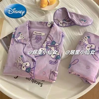 disney cute star dew pajamas womens spring and autumn long sleeved suit can be worn outside home clothes