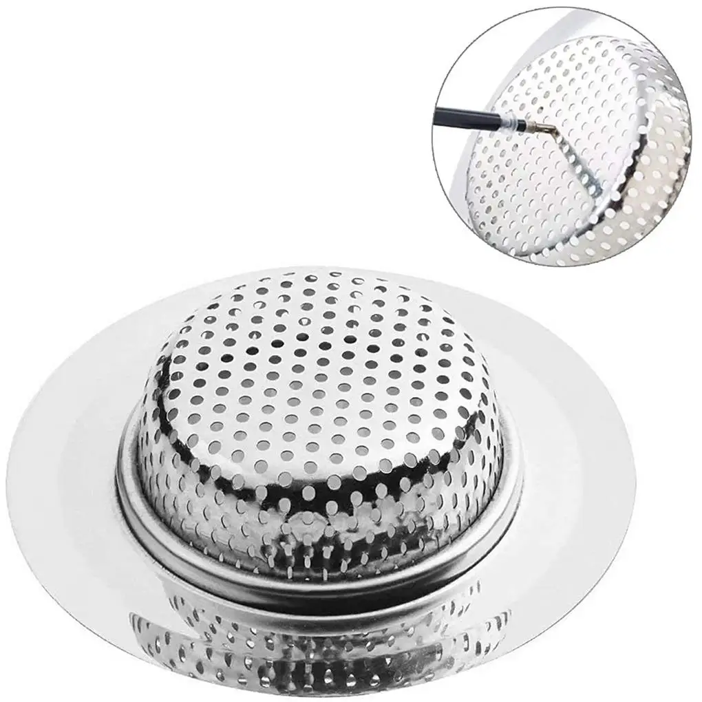 

4PCS Sink Filters Rustproof Bathtub Sink Filter Screen Anti-Clogging Screen Drainage Durable Floor Drain for Bathroom