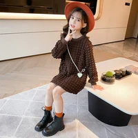 girl dress%c2%a0kids skirts spring summer cotton 2022 brown flower girl dress party evening gown gift comfortable children clothing