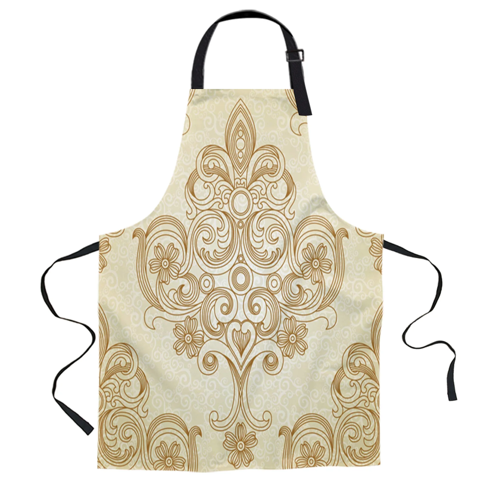 

Фартук в стиле ретро для мужчин и женщин, кухонный аксессуар для дома, с узором листьев, винограда, для уборки ногтей